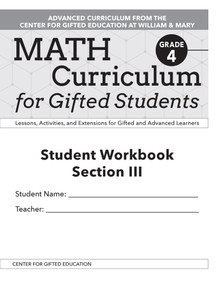 Math Curriculum for Gifted Students - 9781646320257 by Clg Of William And Mary/Ctr Gift Ed, Molly Bryan Talbot, 9781646320257