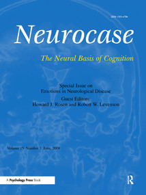 Emotions in Neurological Disease (A Special Issue of Neurocase) by Howard J. Rosen, Robert W. Levenson, 9781848727090