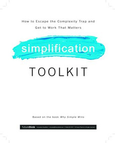 Why Simple Wins Toolkit - 9781629562025 by Lisa Bodell, 9781629562025