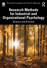 Research Methods for Industrial and Organizational Psychology (Science and Practice) - 9781138052932 by Richard N. Landers, Tara S. Behrend, 9781138052932