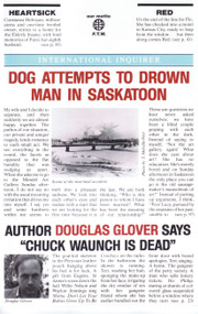 Dog Attempts to Drown Man in Saskatoon by Douglas Glover, 9780889222281