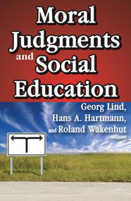 Moral Judgments and Social Education - 9781412813396 by Hans A. Hartmann, 9781412813396
