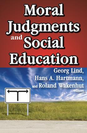 Moral Judgments and Social Education - 9781412813396 by Hans A. Hartmann, 9781412813396