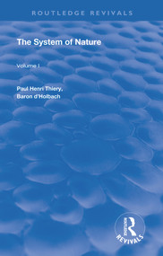 The System of Nature (Volume 1) - 9780367244972 by Paul Henri Thiery, 9780367244972