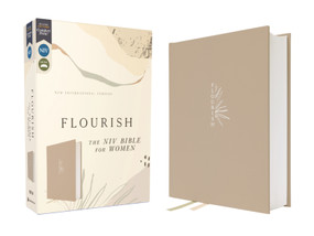Flourish: The NIV Bible for Women, Cloth over Board, Cream, Comfort Print by Livingstone Corporation, Zondervan, 9780310462477