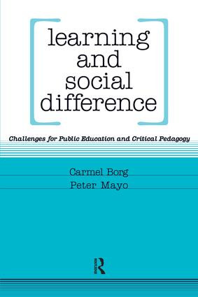 Learning and Social Difference - 9781594512445 by Peter Mayo, Carmel Borg, 9781594512445