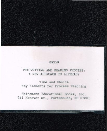 The Writing and Reading Process (A New Approach to Literacy) by Jane Hansen, Donald H. Graves, 9780435084332
