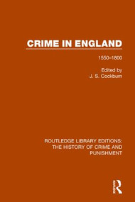 Crime in England (1550-1800) - 9781138942783 by J S Cockburn, 9781138942783