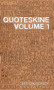 Quoteskine. Volume 1 by Lee Crutchley, 9780955912191