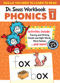 Dr. Seuss Phonics Level 1 Workbook (A Phonics Workbook to Help Kids Ages 4-6 Learn to Read (For Kindergarten and Beyond)) by Dr. Seuss, 9780593712467