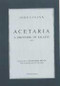 Acetaria (A Discourse of Sallets) by John Evelyn, 9781903018293