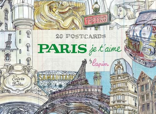 Paris, je t'aime (20 Postcards Book) by Lapin, 9788416851003