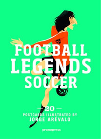Soccer Legends (20 Postcards Book) by Jorge Arévalo, 9788416851133