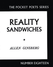 Reality Sandwiches (1953-1960) by Allen Ginsberg, 9780872860216
