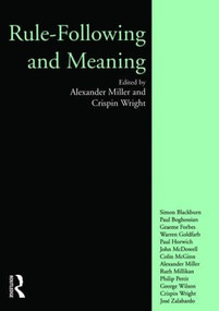 Rule-following and Meaning - 9781902683508 by Alexander Miller, Crispin Wright, 9781902683508