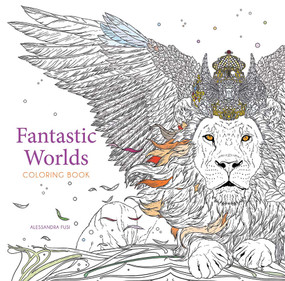 Fantastic Worlds Coloring Book by Alessandra Fusi, 9780486852614