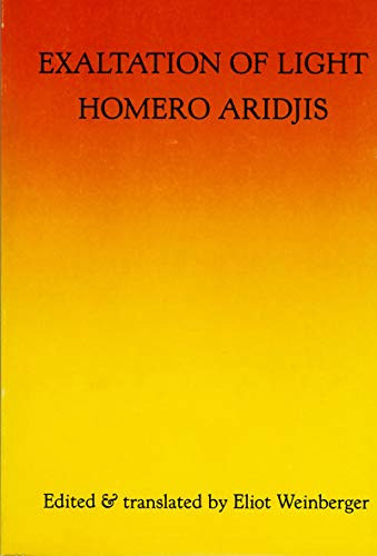 Exaltation Of Light by Homero Aridjis, 9780918526298