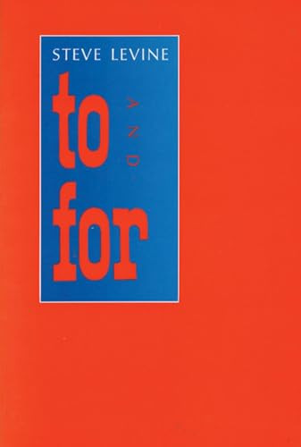 To and For by Steve Levine, 9780918273710