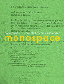 Monospace by Anne Parian, Emma Ramadan, 9780986437311