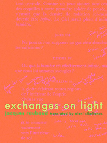 Exchanges on Light by Jacques Roubaud, Eleni Sikelianos, 9781934200025