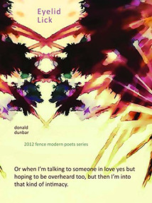 Eyelid Lick by Donald Dunbar, 9781934200636