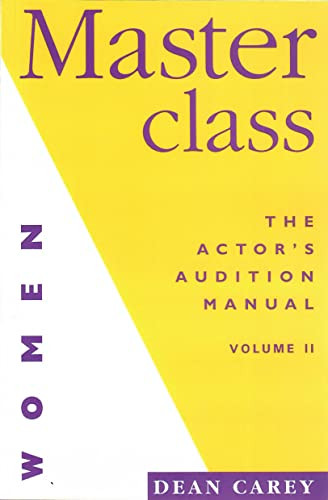 Masterclass (for Women) (The Actor's Manual for Women) by Dean Carey, 9781854592385