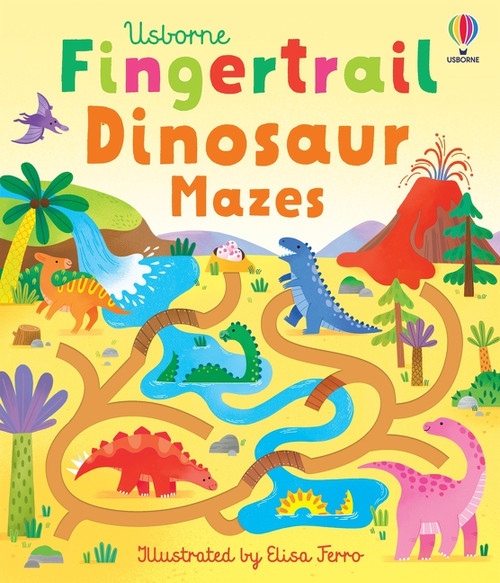 Fingertrail Dinosaur Mazes by Felicity Brooks, Elisa Ferro, 9781805075448