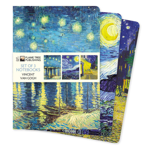 Vincent van Gogh Set of 3 Standard Notebooks by Flame Tree Studio, 9781804178386