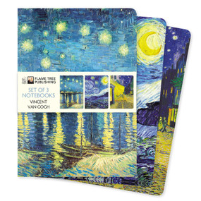 Vincent van Gogh Set of 3 Standard Notebooks by Flame Tree Studio, 9781804178386