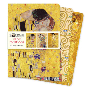 Gustav Klimt Set of 3 Standard Notebooks by Flame Tree Studio, 9781804178393