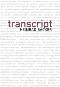 Transcript by Heimrad	Backer, Friedrich Achleitner, Patrick Greaney, Vincent Kling, 9781564785657
