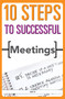 10 Steps to Successful Meetings by ASTD Press, 9781562865474