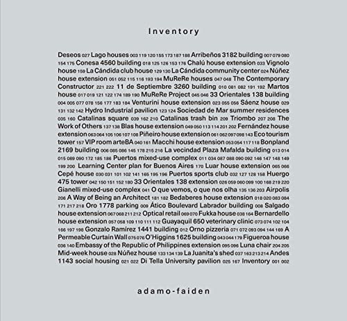 Inventory (Adamo-Faiden) by Sebastian Adamo, Marcelo Faiden, 9781638400356