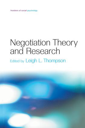 Negotiation Theory and Research - 9781138006089 by Leigh L. Thompson, 9781138006089