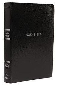 NKJV Holy Bible, Giant Print Center-Column Reference Bible, Black Leather-look, 72,000+ Cross References, Red Letter, Comfort Print: New King James Version by Thomas Nelson, 9780785217565