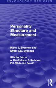 Personality Structure and Measurement by Hans J. Eysenck, Sybil B. G. Eysenck, 9780415840910