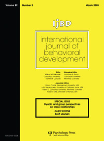 Dyadic And Group Perspectives On Close Relationships (Special Issue of International Journal of Behavioral Development) by Brett Laursen, 9781841699912