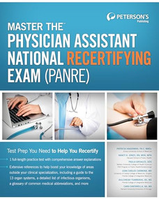 Master the Physician Assistant National Recertifying Exam (PANRE) by Peterson's, 9780768936162