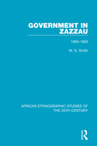 Government in Zazzau (1800-1950) - 9781138598119 by M. G. Smith, 9781138598119