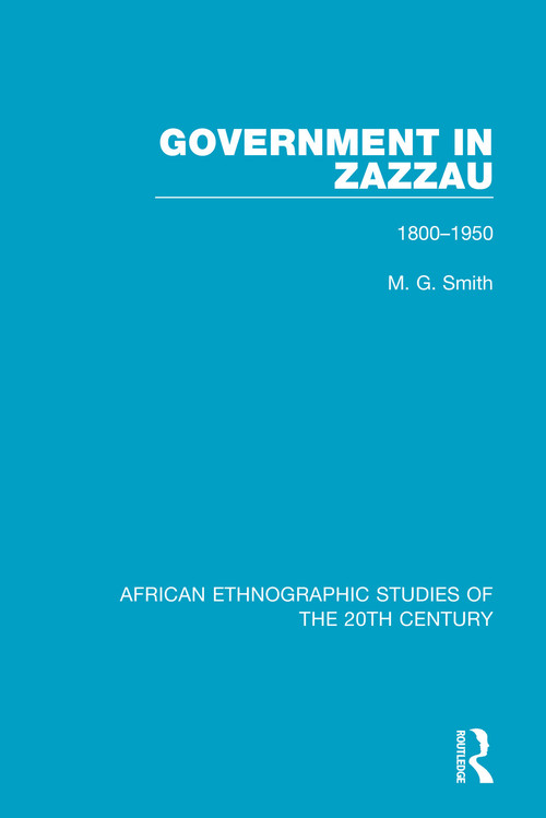 Government in Zazzau (1800-1950) - 9781138598119 by M. G. Smith, 9781138598119