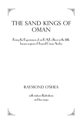 Sand Kings Of Oman by Raymond O'Shea, 9781138985643