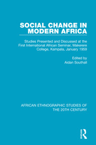 Social Change in Modern Africa - 9781138598317 by Aidan Southall, 9781138598317