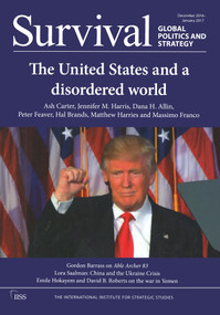 Survival 58.6 by The International Institute for Strategic Studies (IISS), 9781138684959
