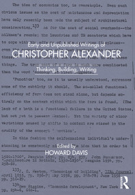 Early and Unpublished Writings of Christopher Alexander (Thinking, Building, Writing) - 9781032034812 by Howard Davis, 9781032034812