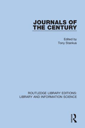 Journals of the Century by Tony Stankus, 9780367422349