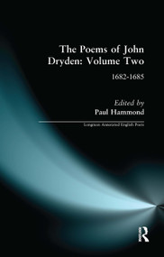 The Poems of John Dryden: Volume Two (1682-1685) by Paul Hammond, 9781032478036