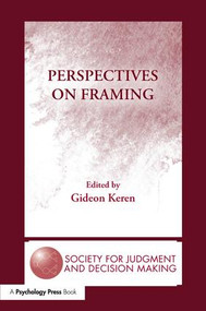 Perspectives on Framing - 9781138978300 by Gideon Keren, 9781138978300