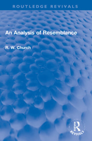 An Analysis of Resemblance - 9781032180670 by Ralph W. Church dec'd, 9781032180670