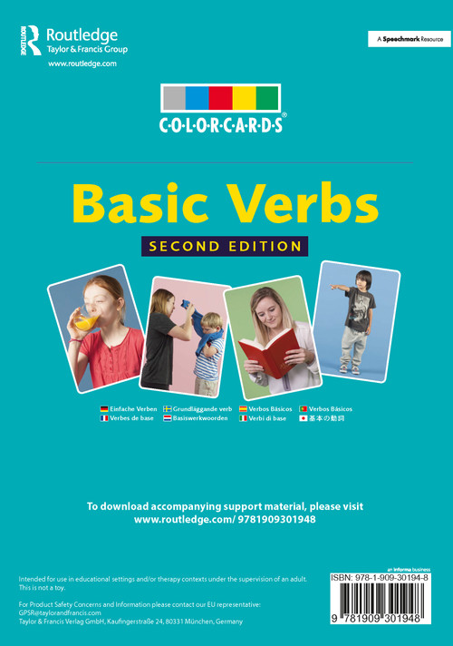 Basic Verbs: Colorcards (2nd Edition) by Speechmark, 9781909301948