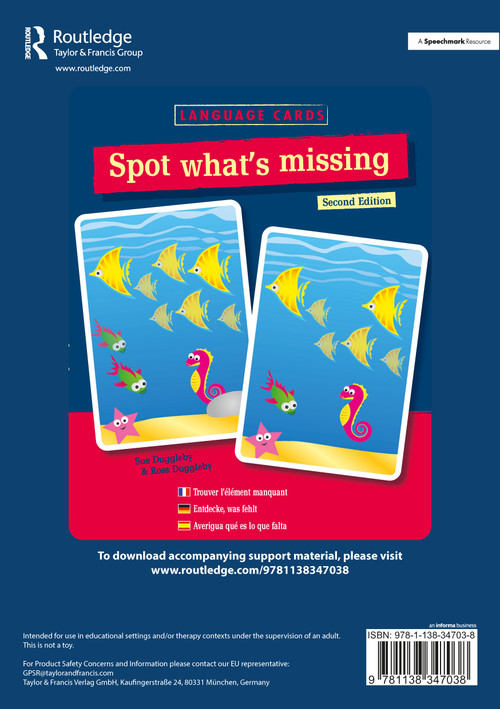 Spot What's Missing? Language Cards by Sue Duggleby, Ross Duggleby, 9781138347038